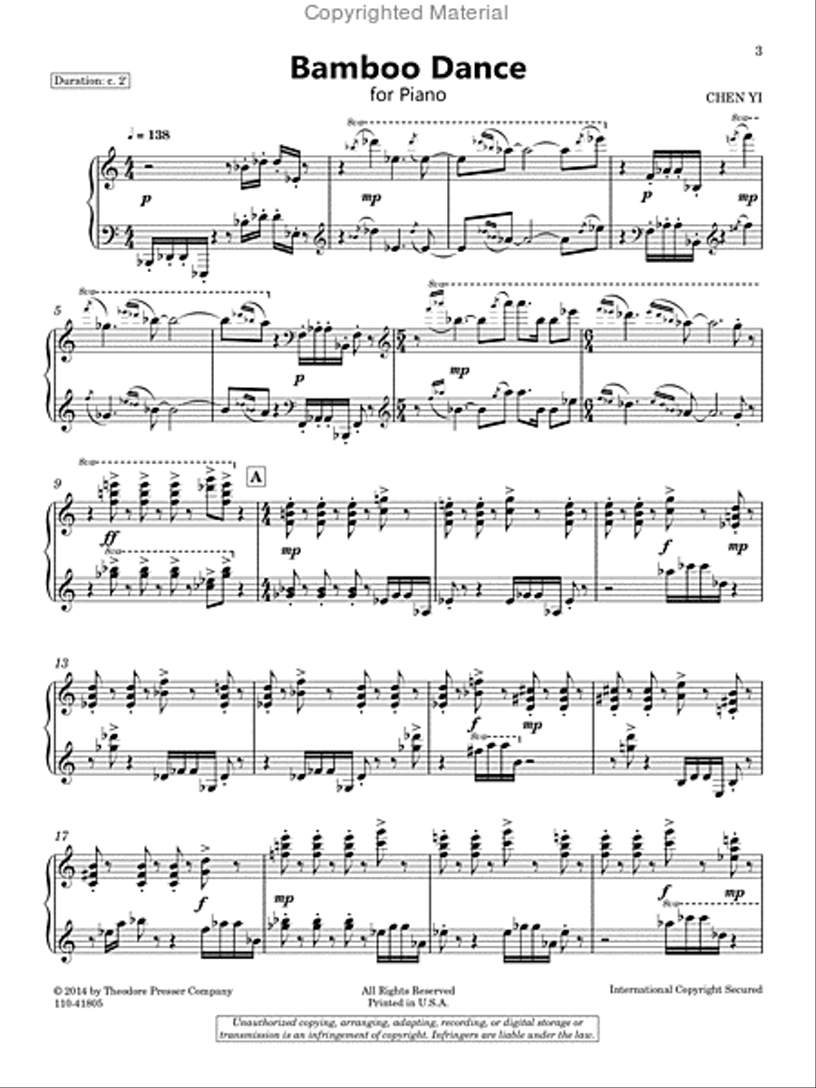 Bamboo Dance Chamber Music scores gallery preview page 2