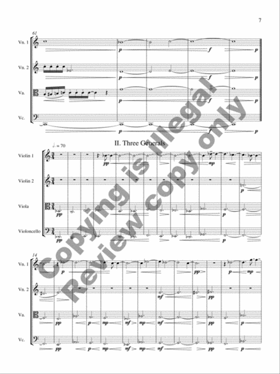String Quartet No. 5 (Bel Canto) String Quartet scores gallery preview page 25