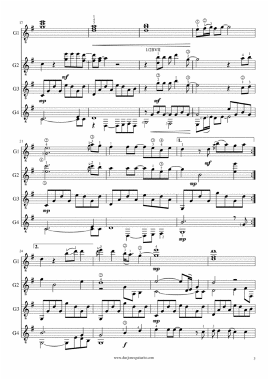 Wonderful Tonight Small Ensemble scores gallery preview page 3