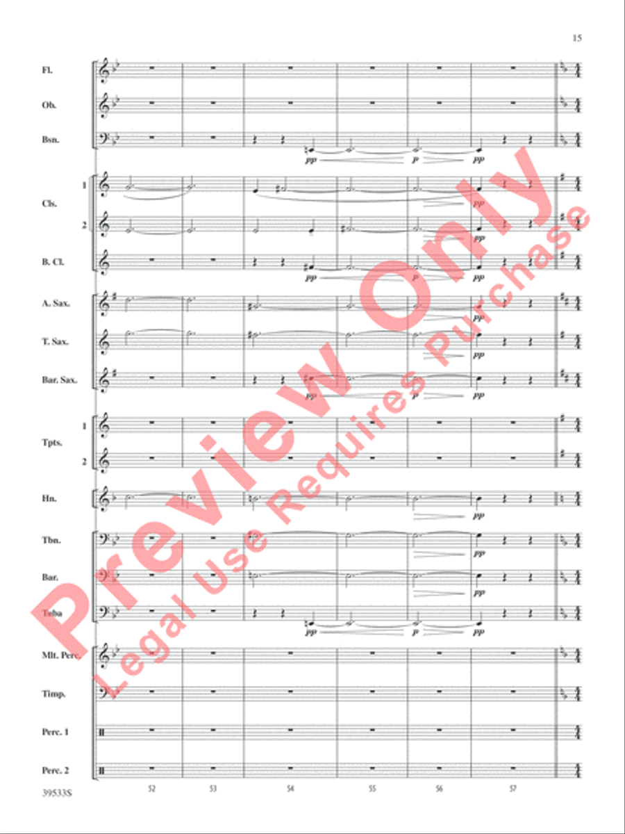 Dark Shadows (from the Original Motion Picture Soundtrack) Concert Band scores gallery preview page 16