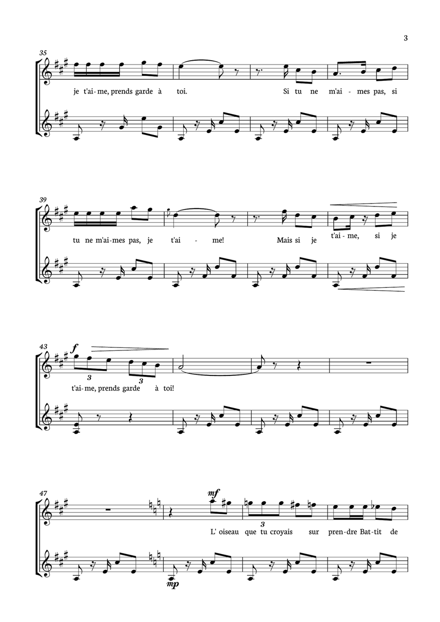 Habanera from Carmen for Guitar Duo. Acoustic Guitar scores gallery preview page 3