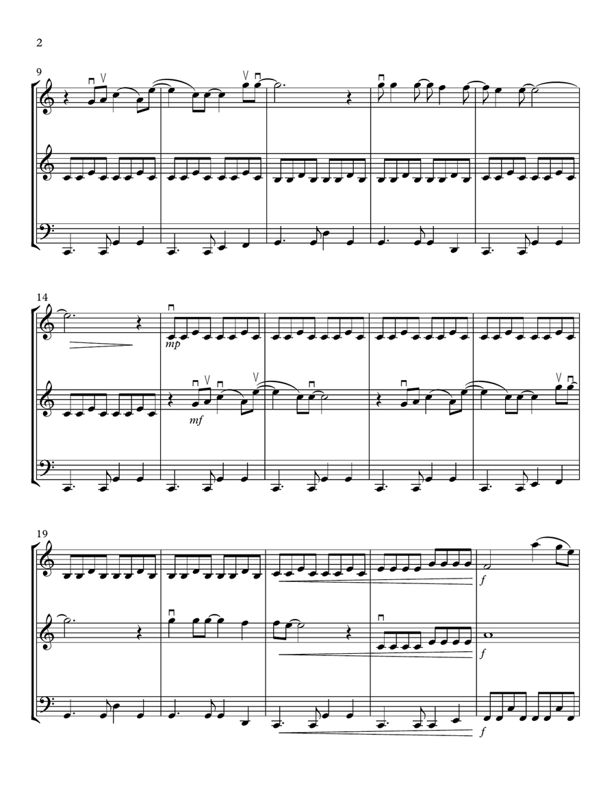 Have You Ever Seen The Rain? String Trio scores gallery preview page 2