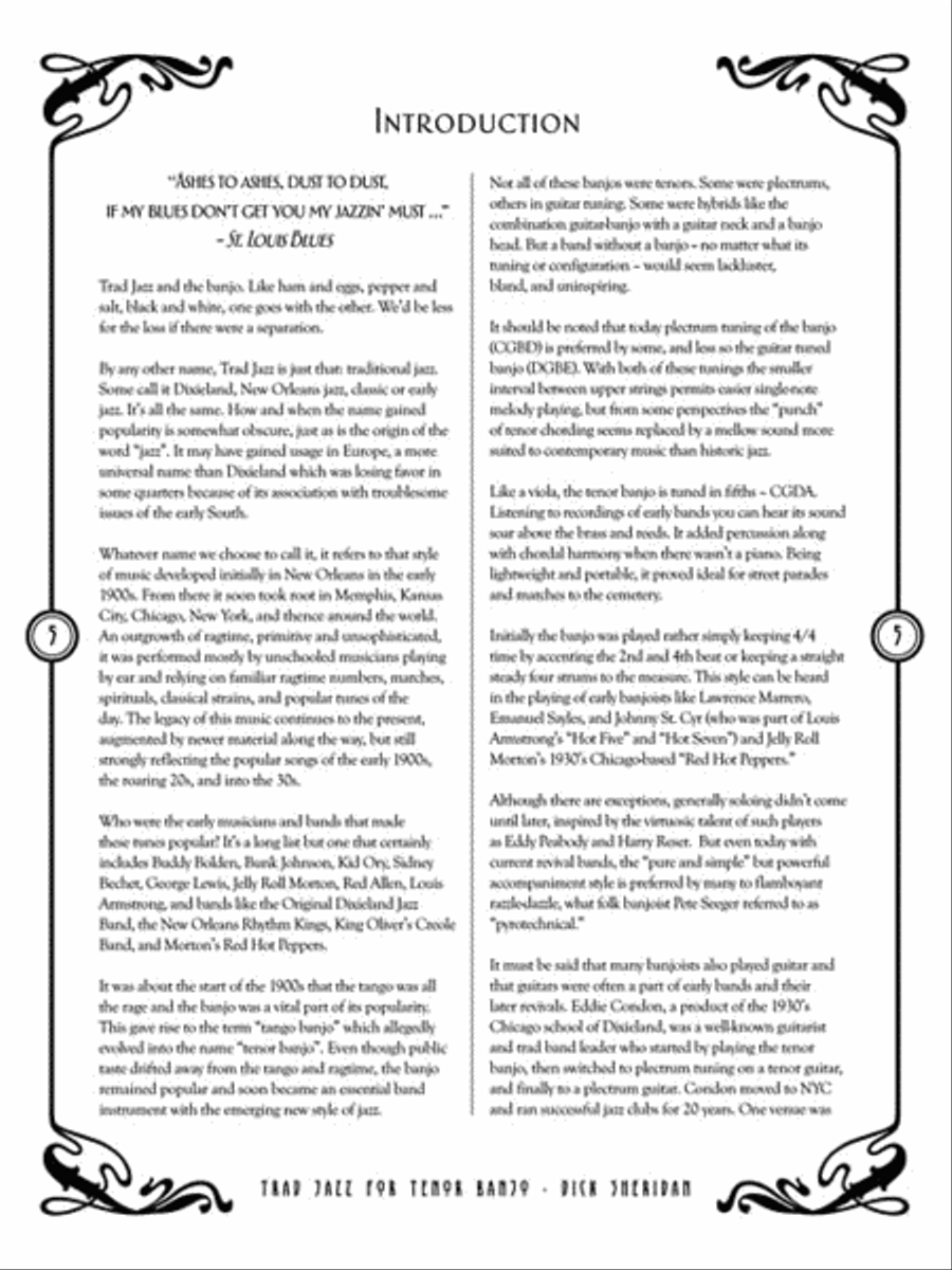 Trad Jazz for Tenor Banjo Electric Guitar scores gallery preview page 4
