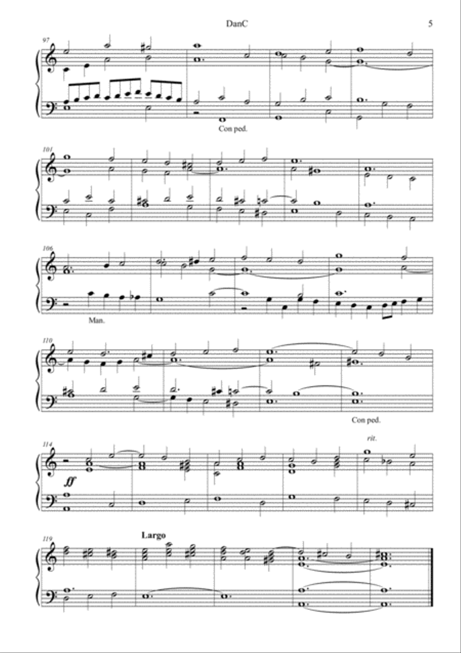 DanC - Passacaglia for solo Organ (ped. ad lib.) image number null