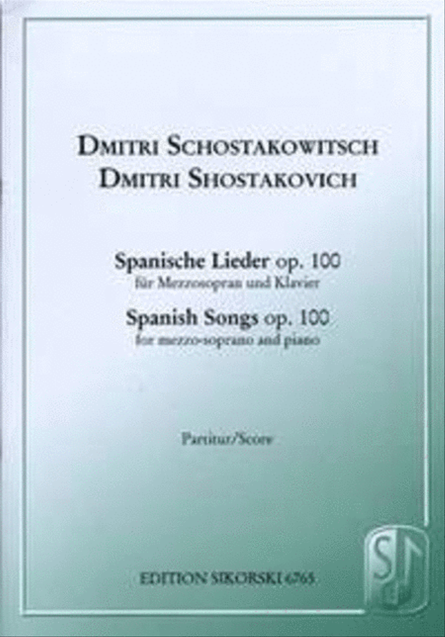Spanish Songs, Op. 100 Voice scores gallery preview page 1