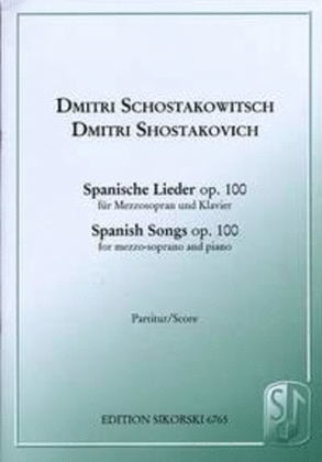 Book cover for Spanish Songs, Op. 100