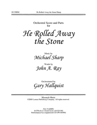 Book cover for He Rolled Away the Stone - Orchestration