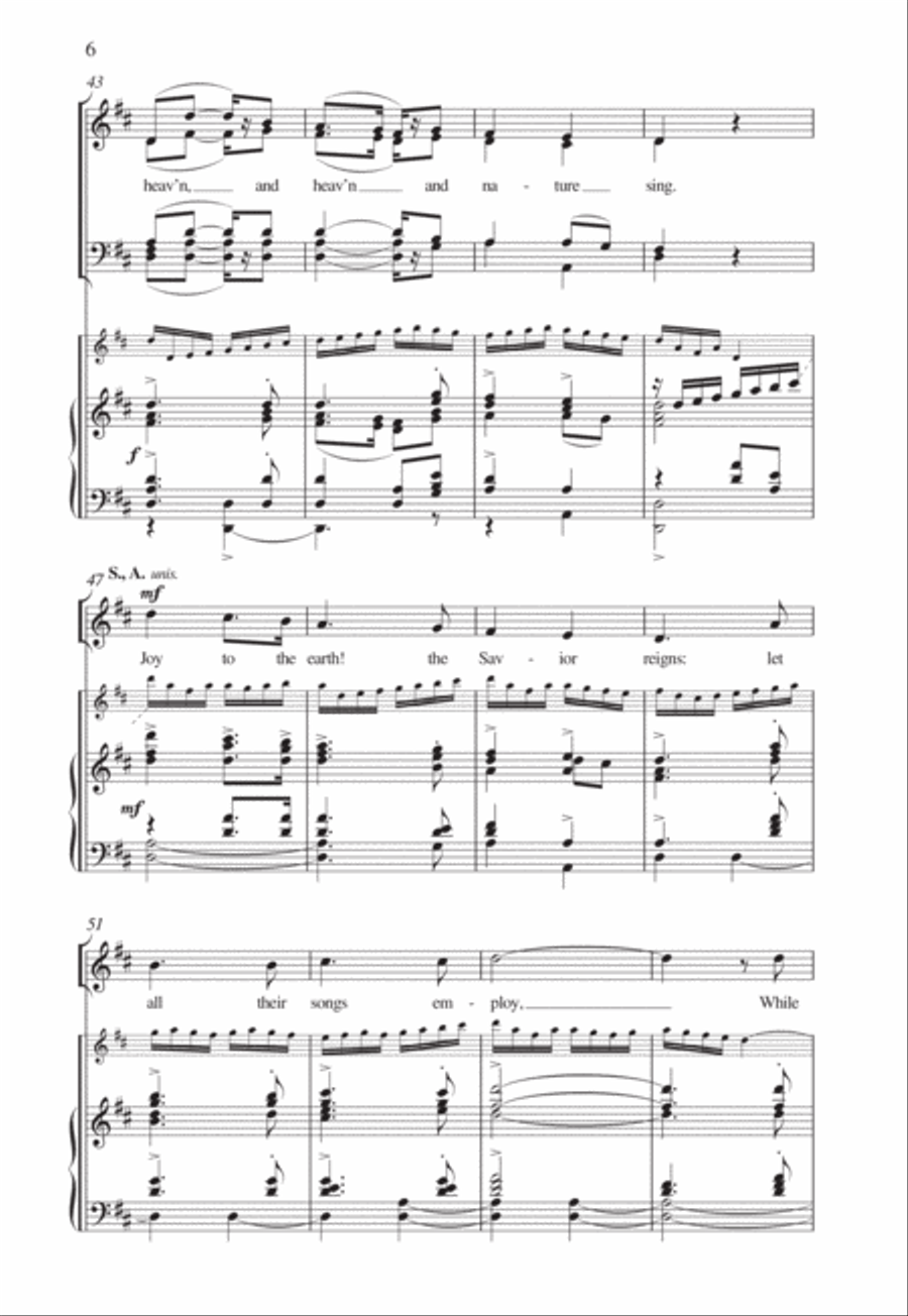 Joy to the world! 4-Part scores gallery preview page 6