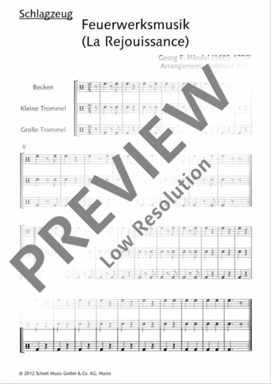Feuerwerksmusik Bassoon scores gallery preview page 18