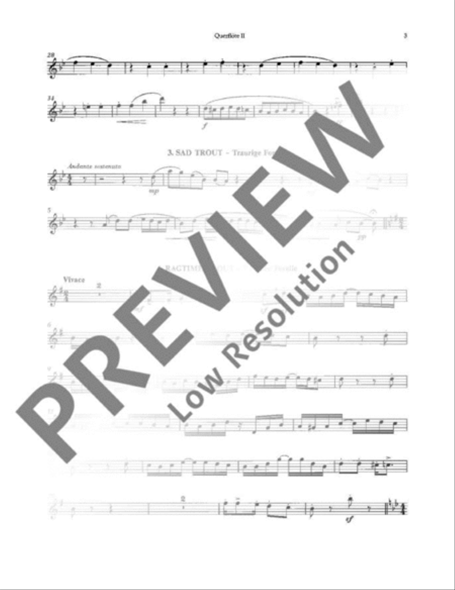 Various Trouts Flute scores gallery preview page 18