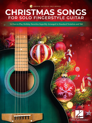 Book cover for Christmas Songs for Solo Fingerstyle Guitar