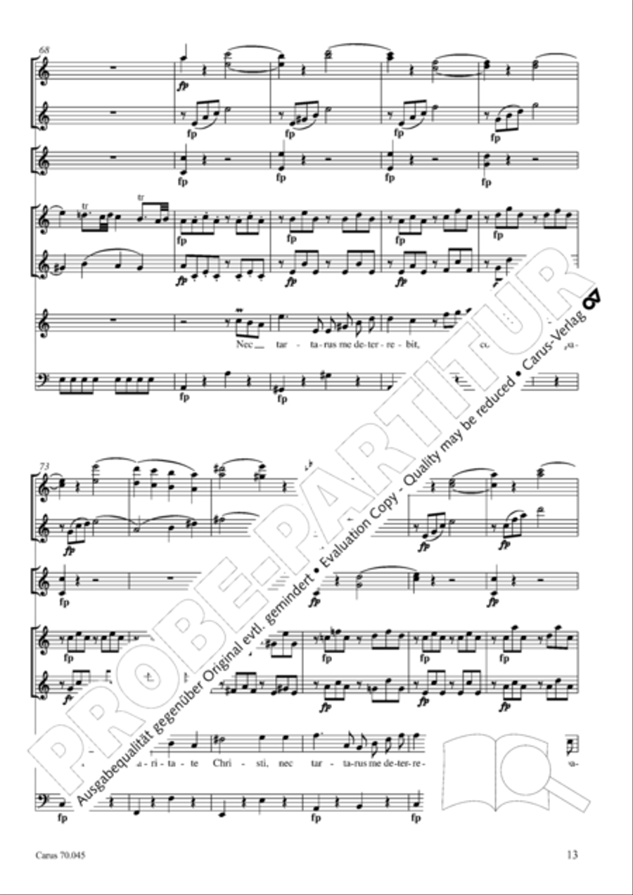 Totus in corde langueo Flute scores gallery preview page 14