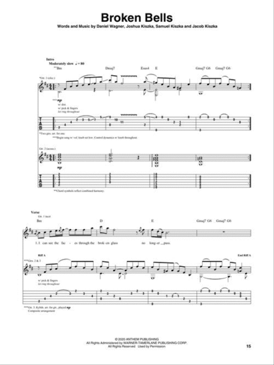 Greta Van Fleet – The Battle at Garden's Gate Electric Guitar scores gallery preview page 6