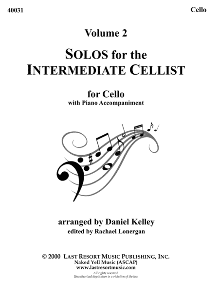 SOLOS for the INTERMEDIATE CELLIST - 40031