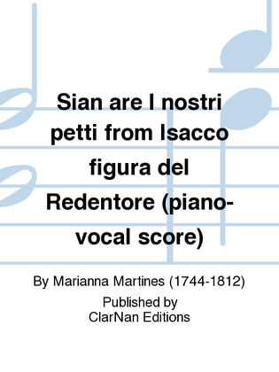 Sian are I nostri petti from Isacco figura del Redentore (piano-vocal score)