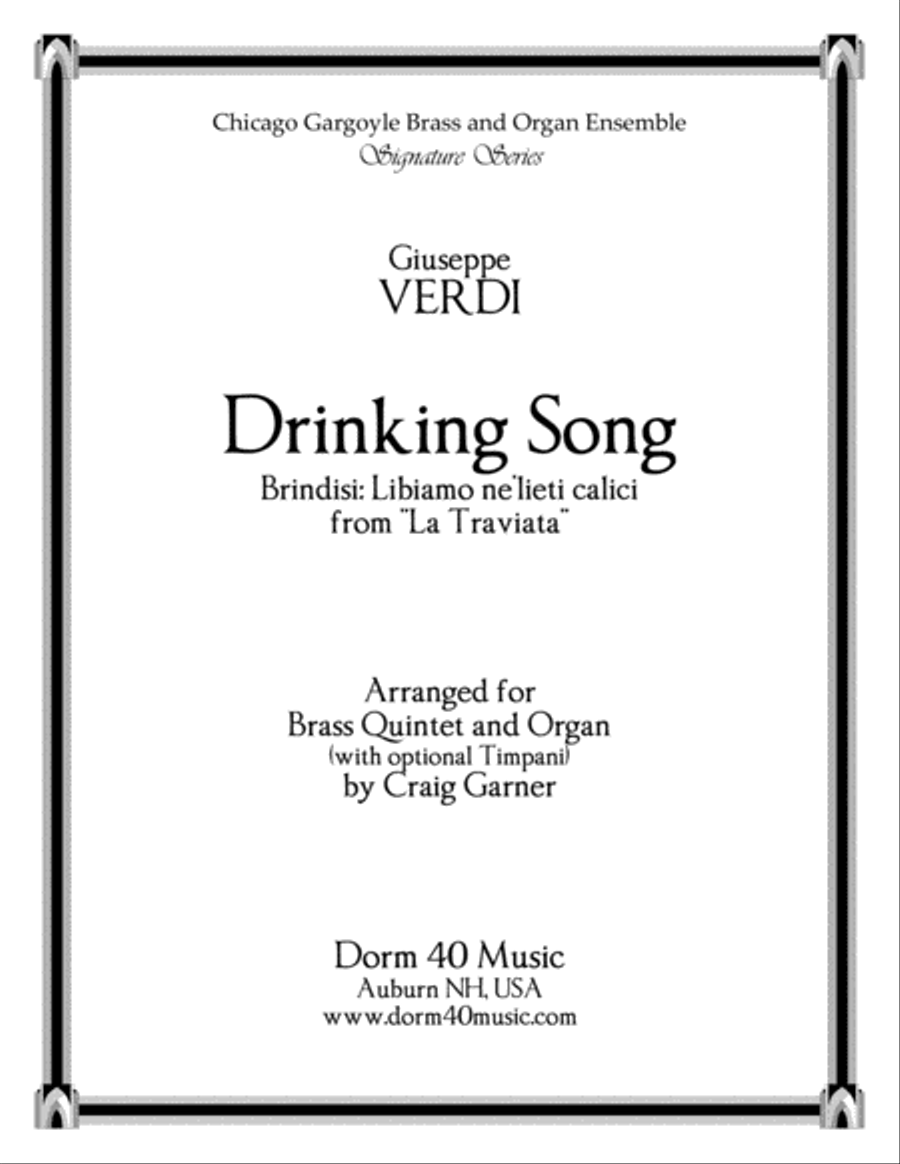 Drinking Song (Brindisi) from 