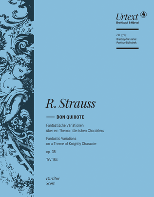 Book cover for Don Quixote Op. 35 TrV 184