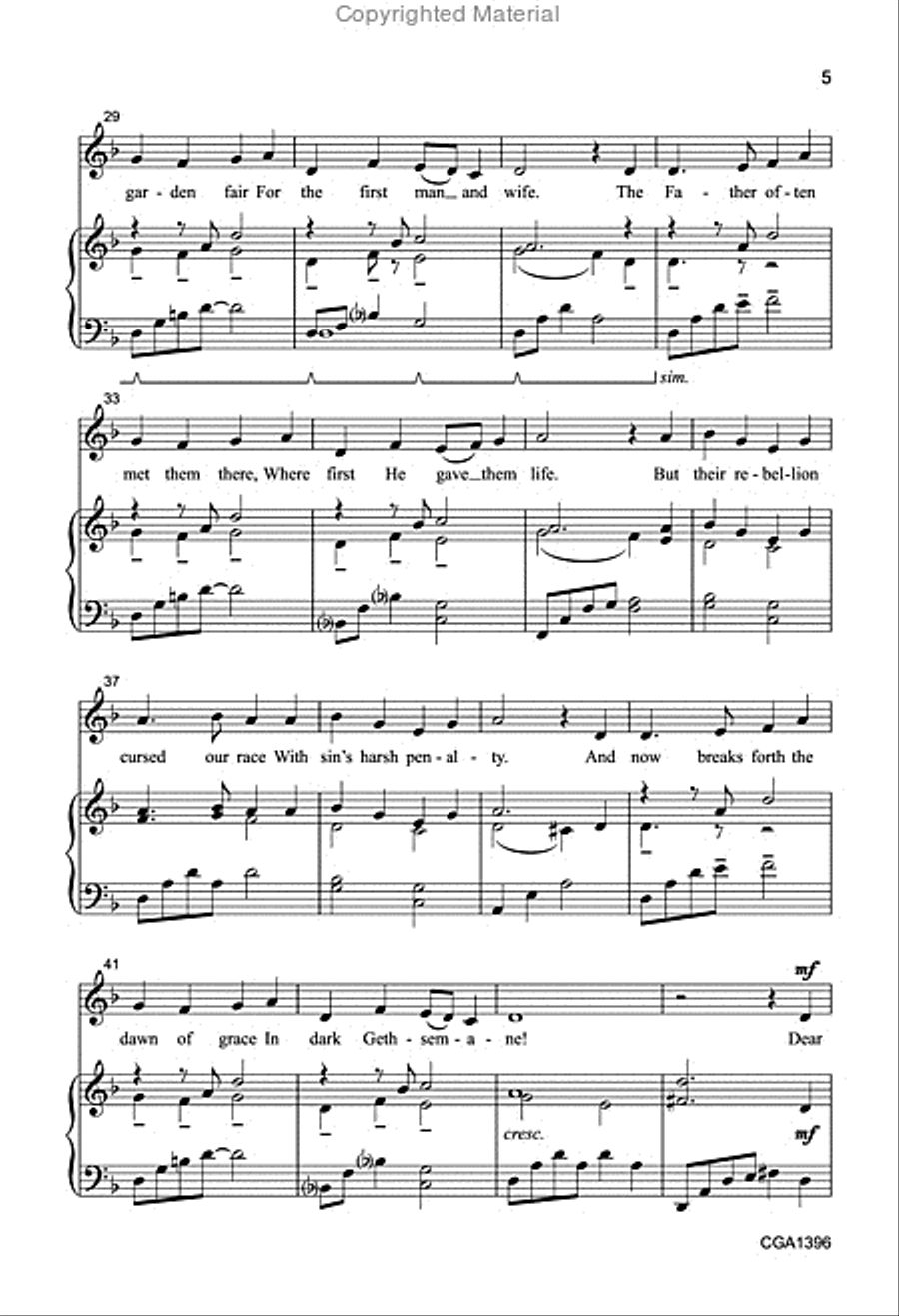 In Dark Gethsemane In Dark Gethsemane 2-Part scores gallery preview page 4
