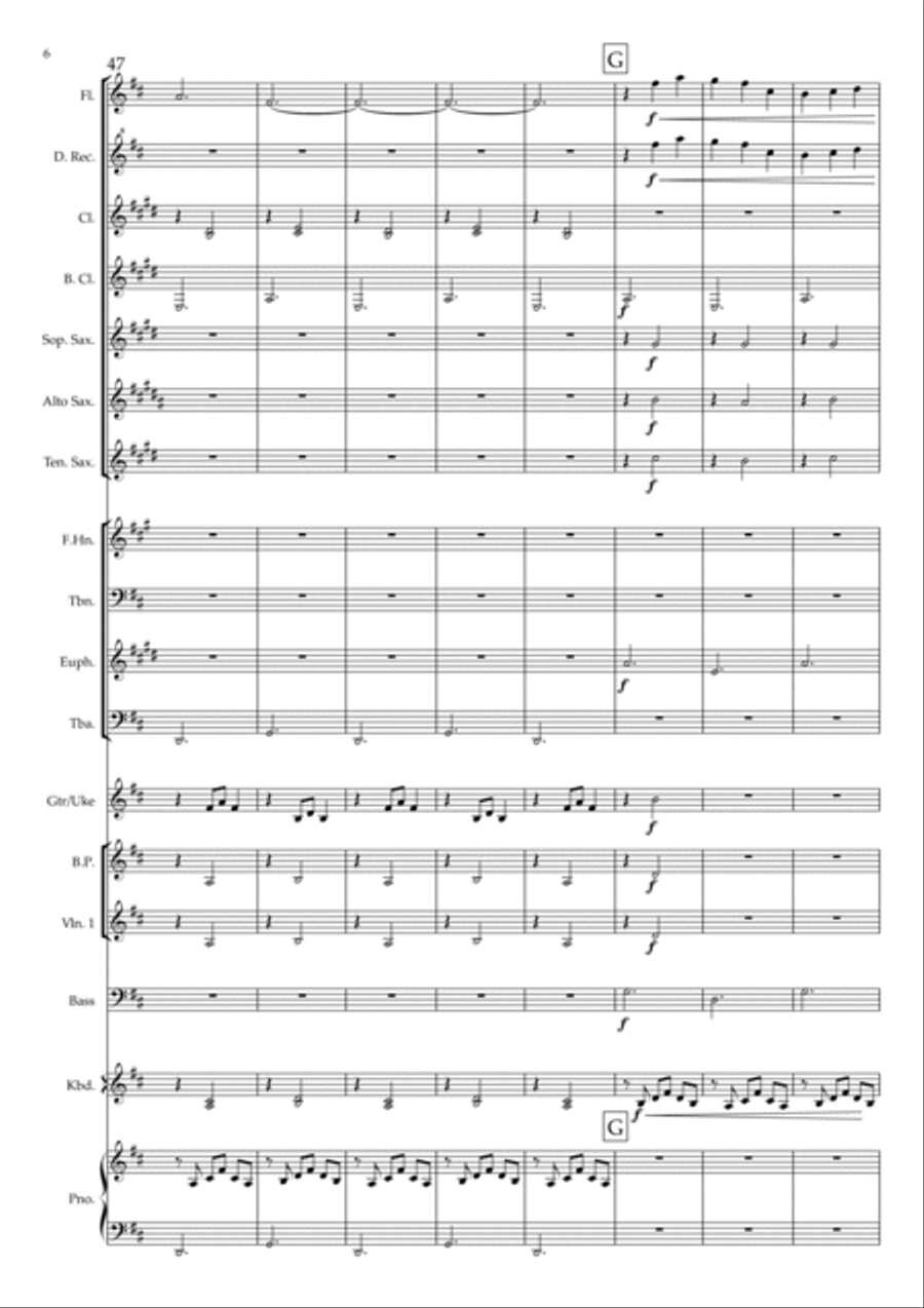 First Gymnopedie (Mixed Ensemble) Concert Band scores gallery preview page 6