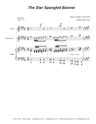 The Star Spangled Banner (French Horn Quartet and Piano)