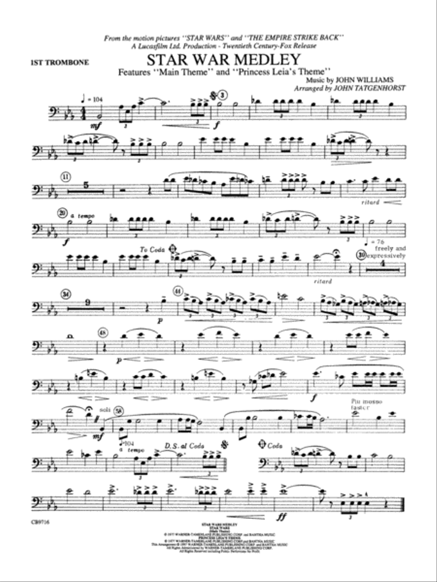 Star wars new arrivals trombone music