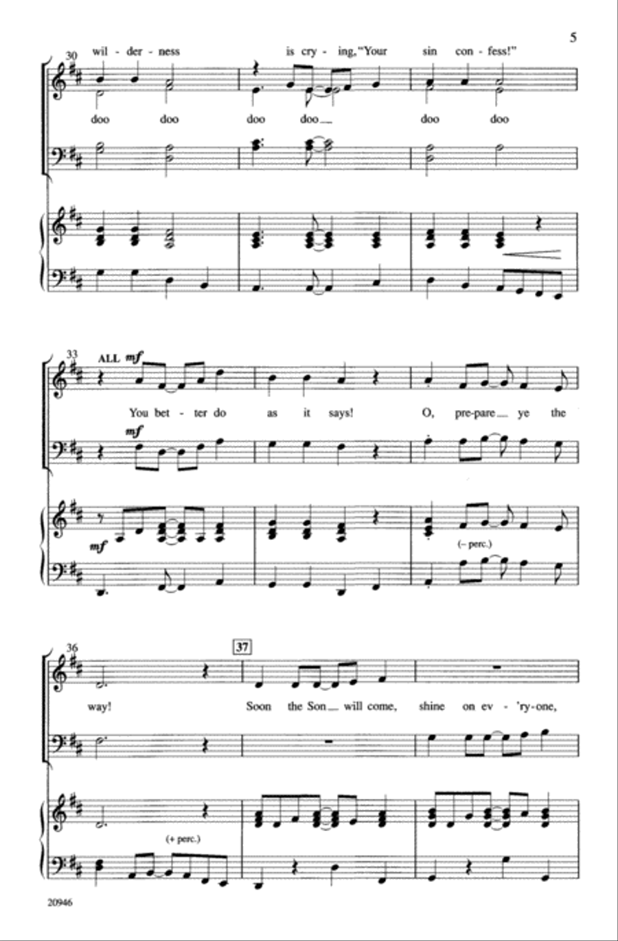 Prepare Ye! 4-Part scores gallery preview page 5