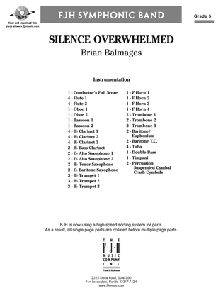 Silence Overwhelmed: Score