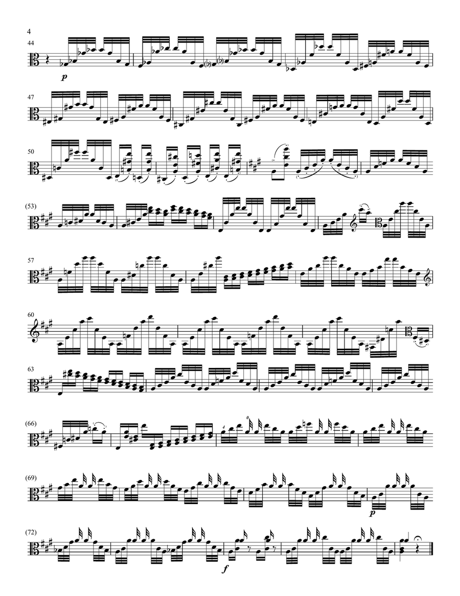 Paganini: 24 Caprices for Viola URTEXT