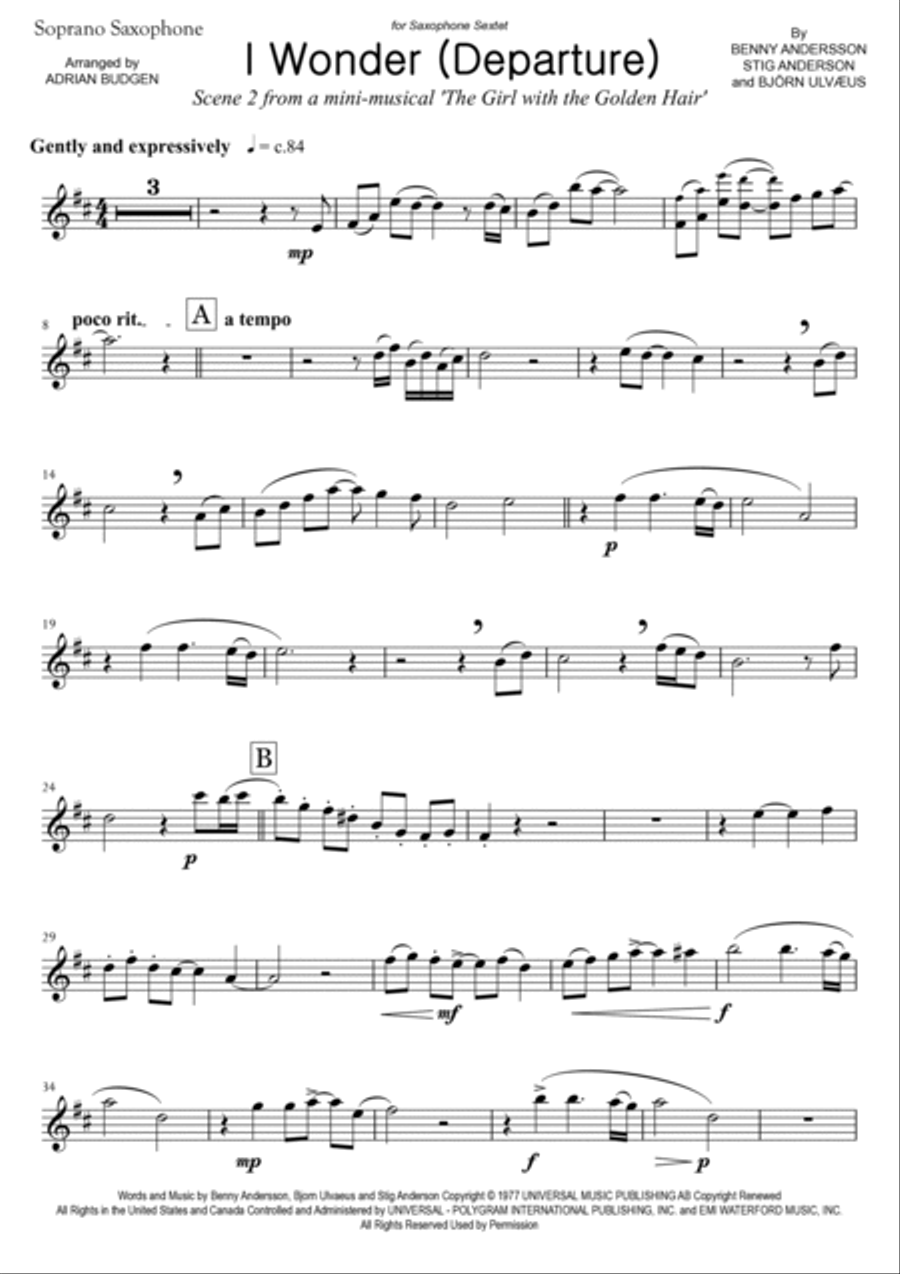 I Wonder Woodwind Ensemble scores gallery preview page 2