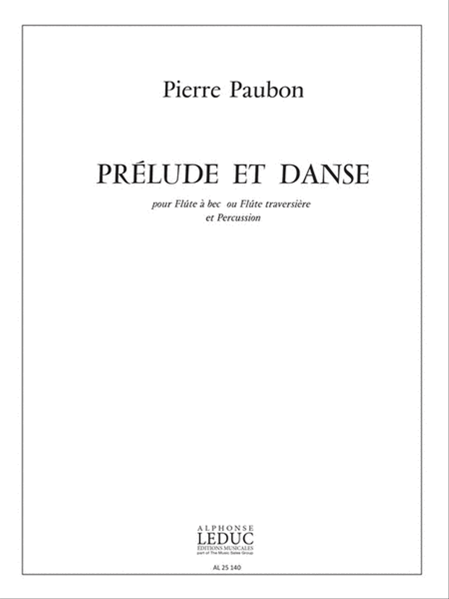 Prelude Et Danse (flute & Percussion) Flute Solo scores gallery preview page 1