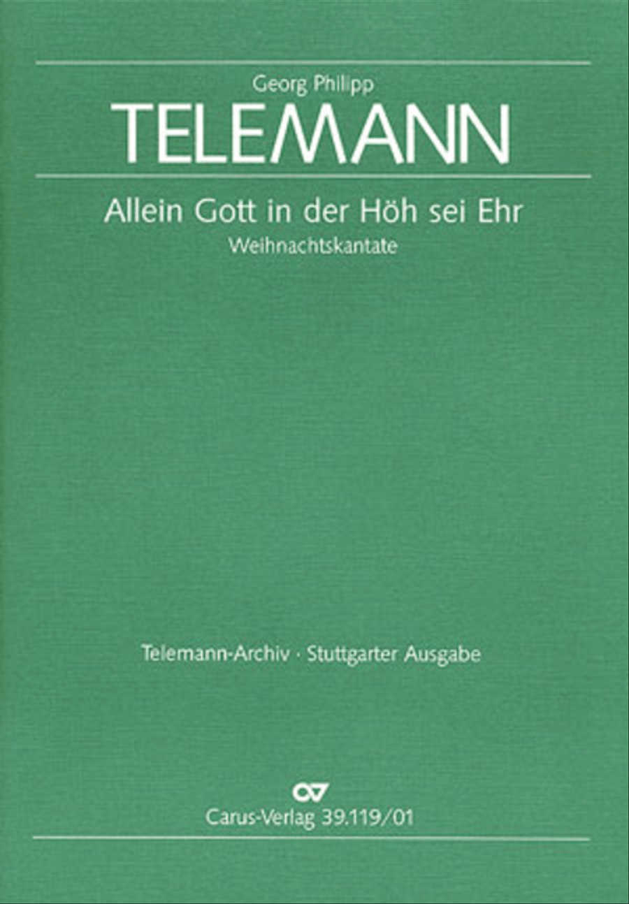 To God on high alone be praised (Allein Gott in der Hoh sei Ehr) Trumpet scores gallery preview page 1