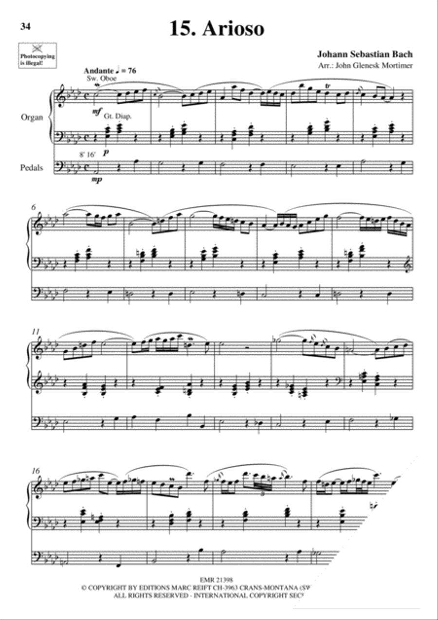Wedding Favorites for Organ Trumpet scores gallery preview page 20