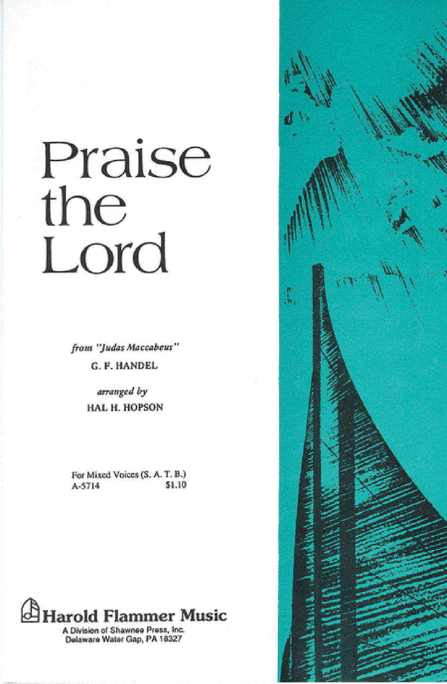 Praise the Lord (from Judas Maccabeus) 4-Part scores gallery preview page 1