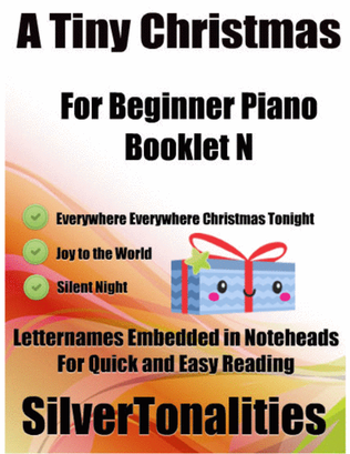 Book cover for A Tiny Christmas for Beginner Piano Booklet N