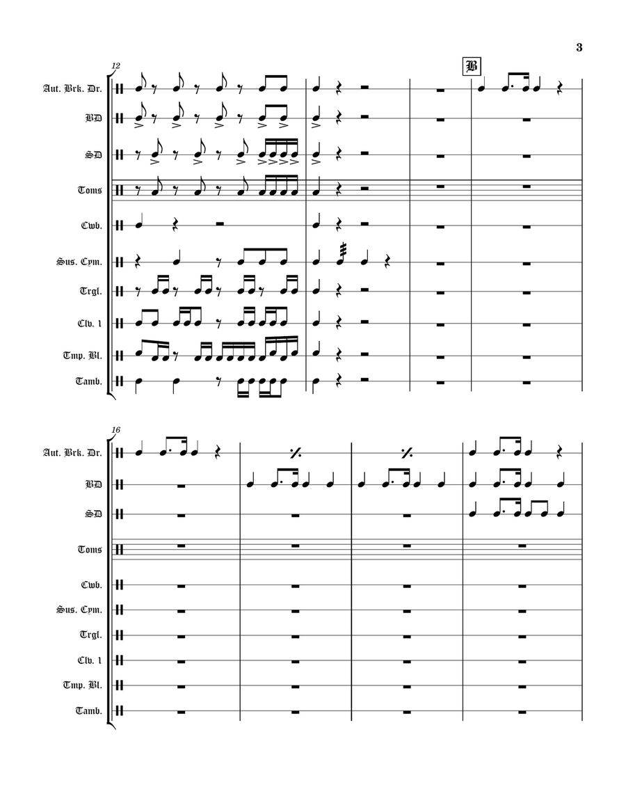 Syncopation Nation! Syncopation Nation! Percussion Ensemble scores gallery preview page 3