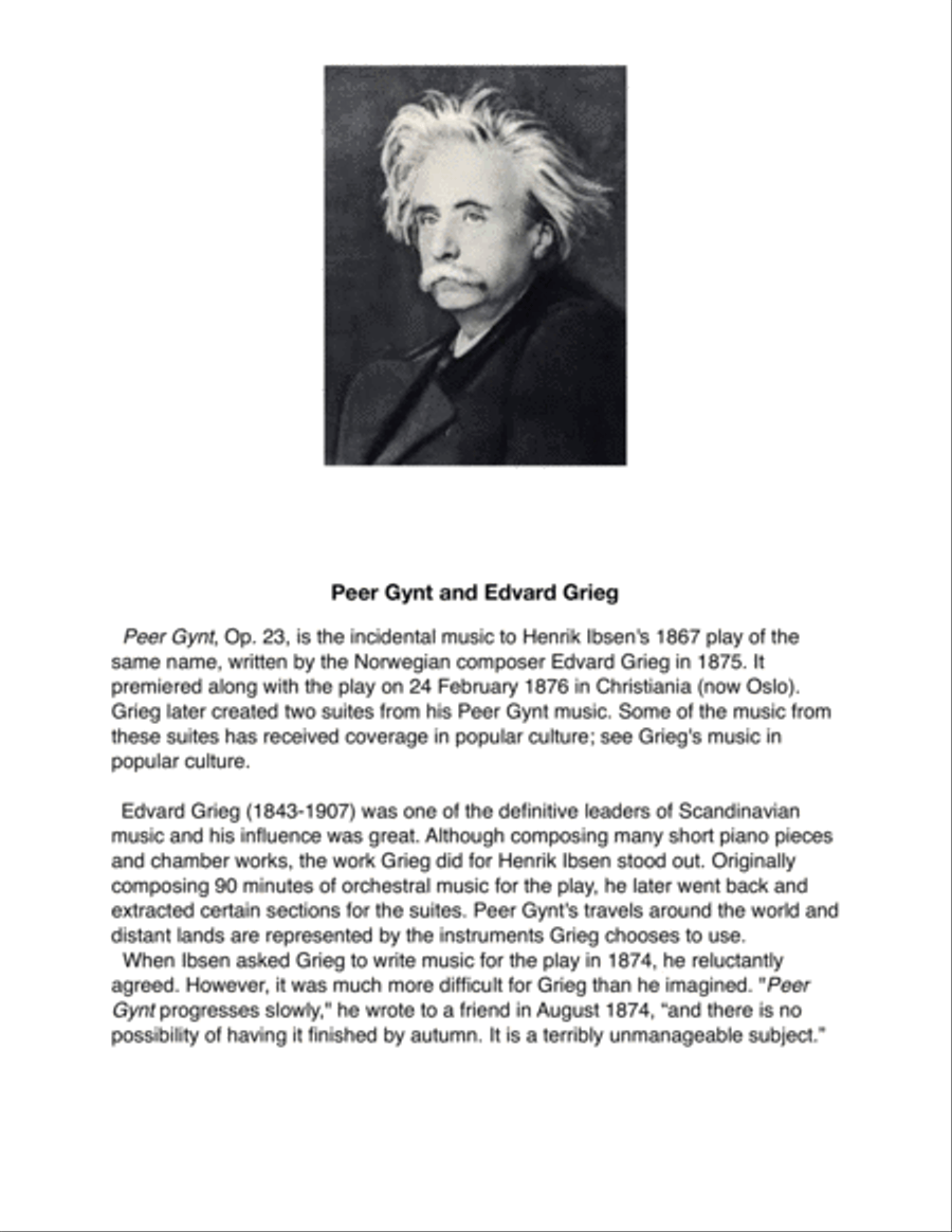 Morning Mood from Peer Gynt Suite No.1, Op. 46 - Edvard Grieg - Piano Solo Piano Solo scores gallery preview page 3