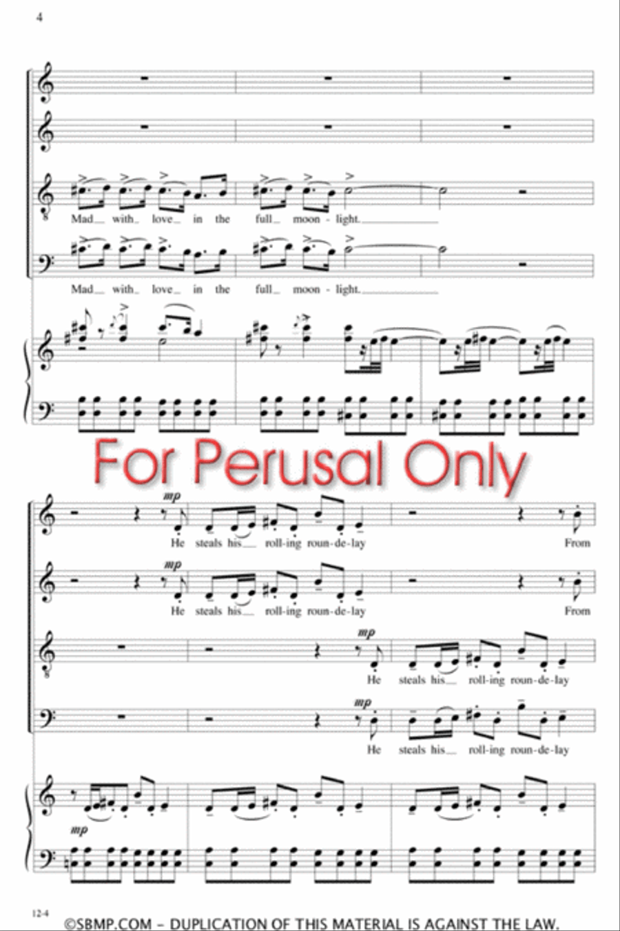I Know A Bird - SATB Octavo 4-Part scores gallery preview page 3