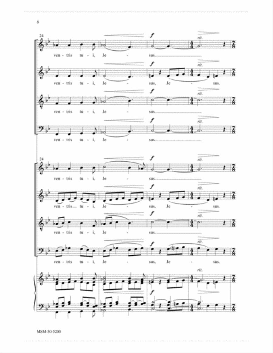 Ave Maria Ave Maria 4-Part scores gallery preview page 5