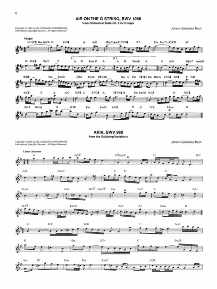 The Bach Fake Book Piano Solo scores gallery preview page 8