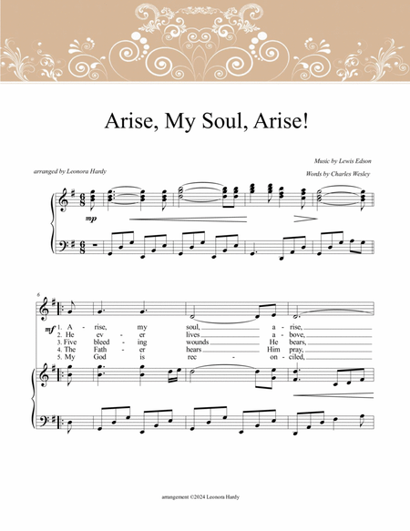 Arise, My Soul, Arise! (choral) image number null
