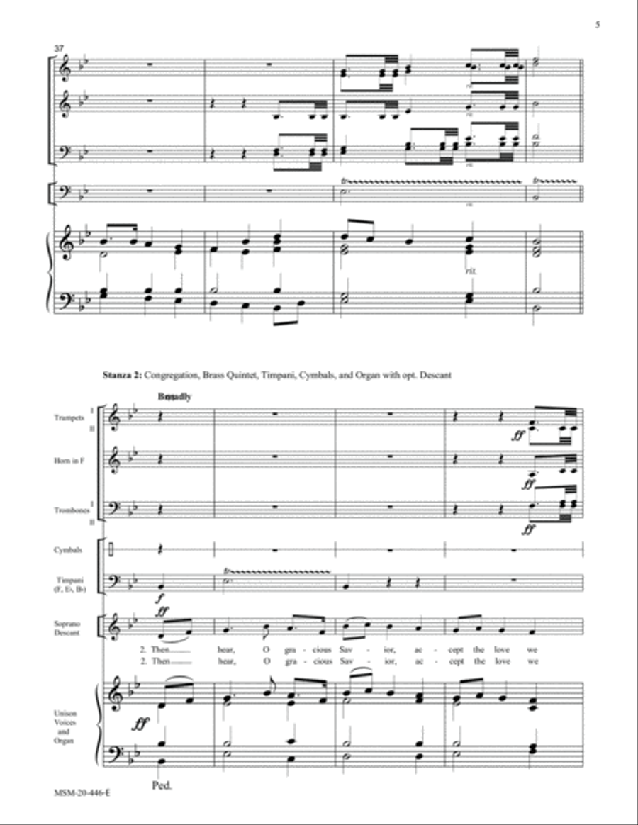 O God, Beyond All Praising (Thaxted) Choir scores gallery preview page 5