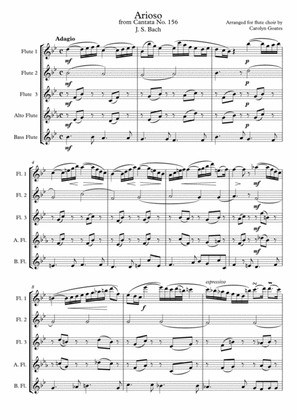 Arioso (J.S.Bach) for flute choir