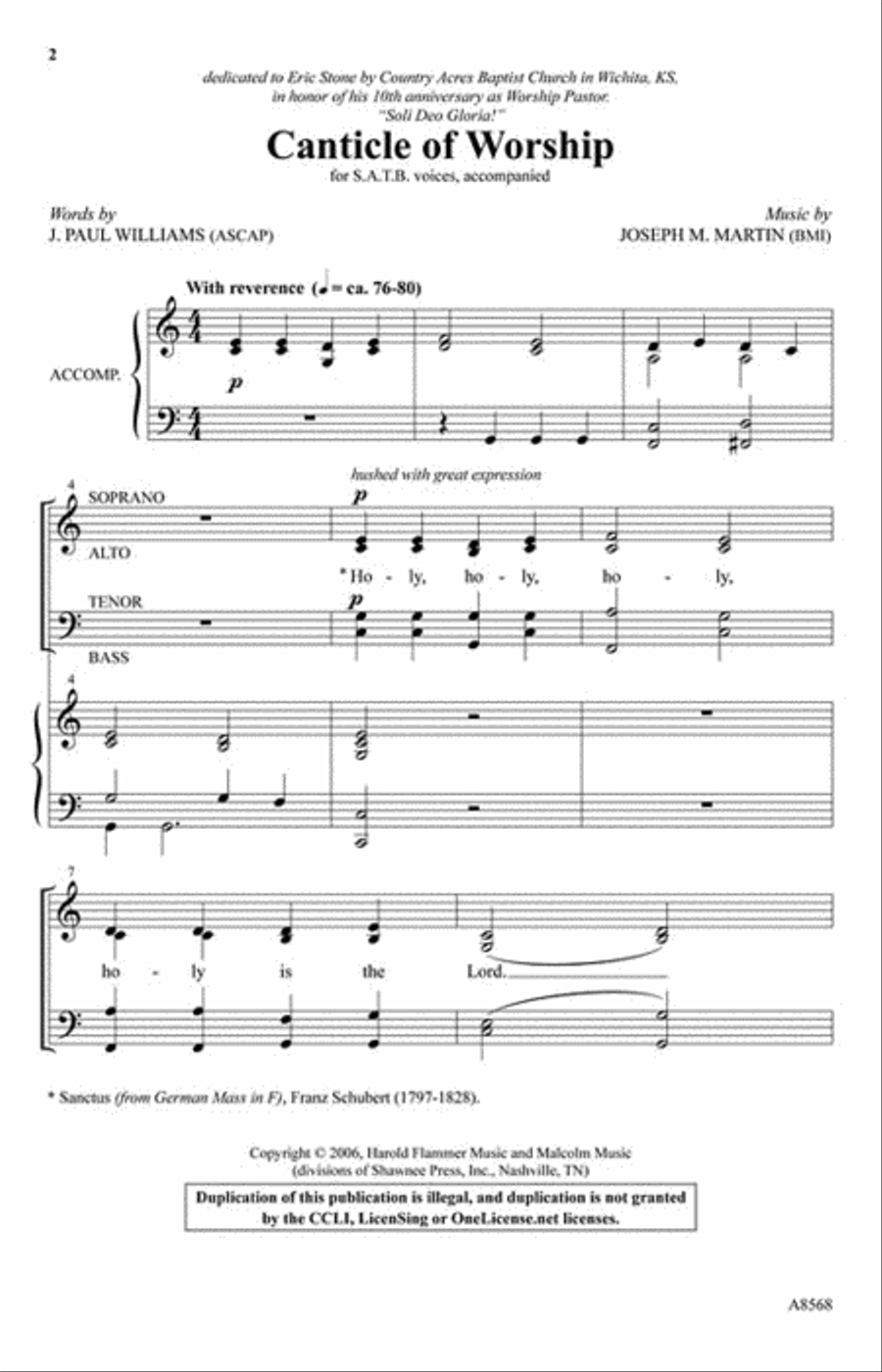 Canticle of Worship 4-Part scores gallery preview page 2