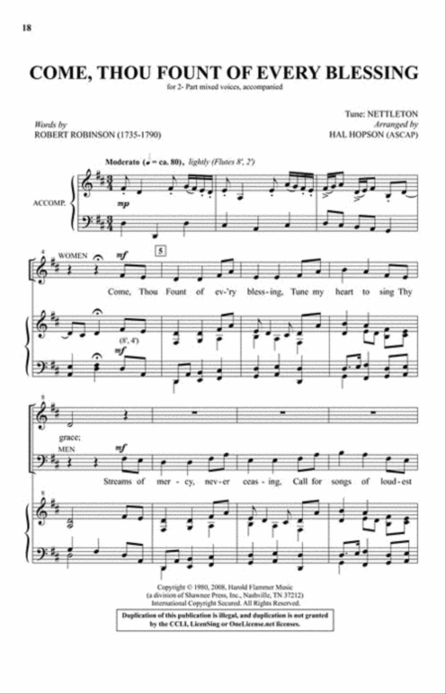 Simple Songs for Slim Sundays 3-Part scores gallery preview page 4