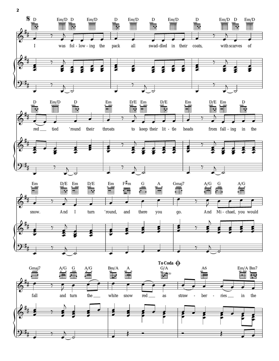 White Winter Hymnal A Cappella scores gallery preview page 2