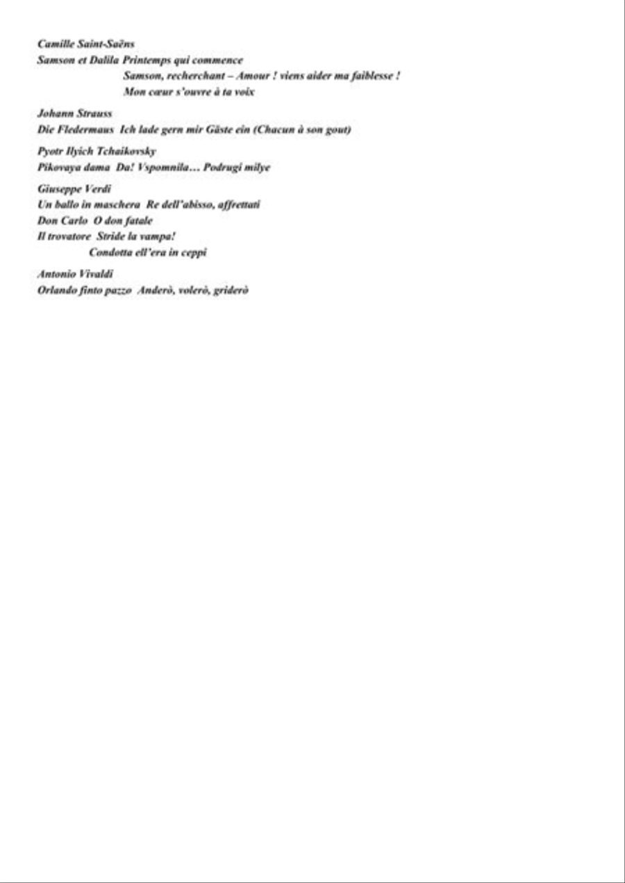 Ricordi Opera Anthology Mezzo-Soprano Voice scores gallery preview page 5