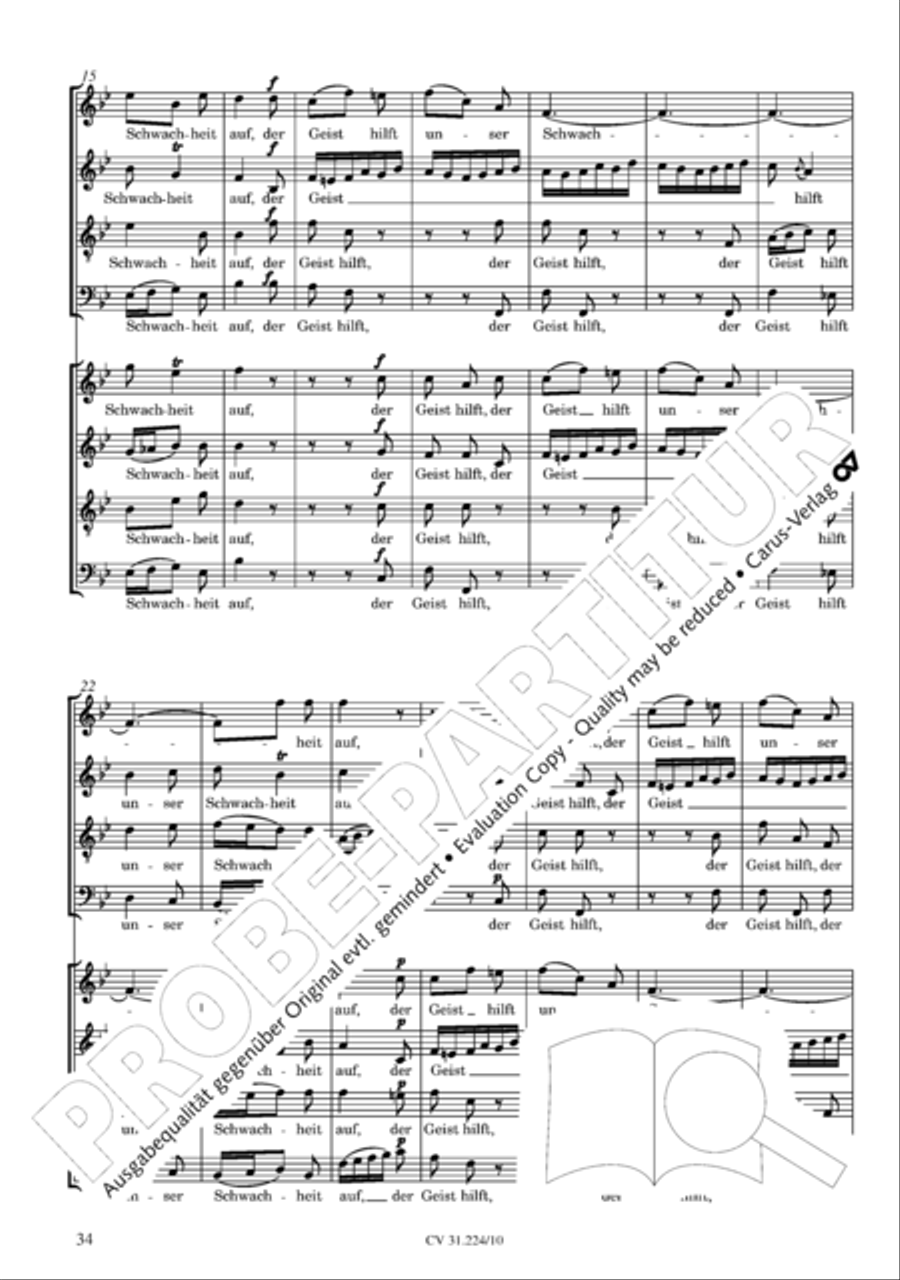 The complete motets (without Bc) Choir scores gallery preview page 41
