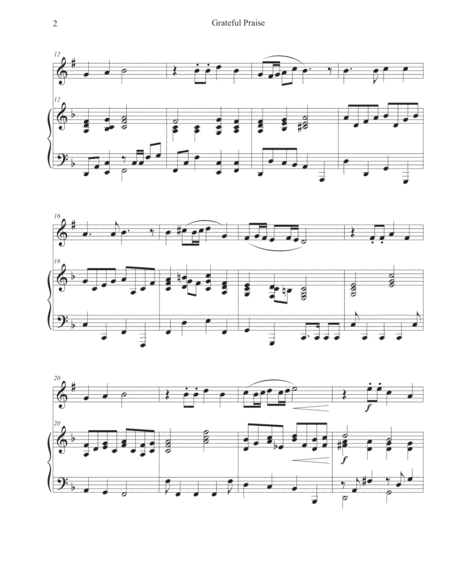 Grateful Praise (Trumpet-Piano) image number null