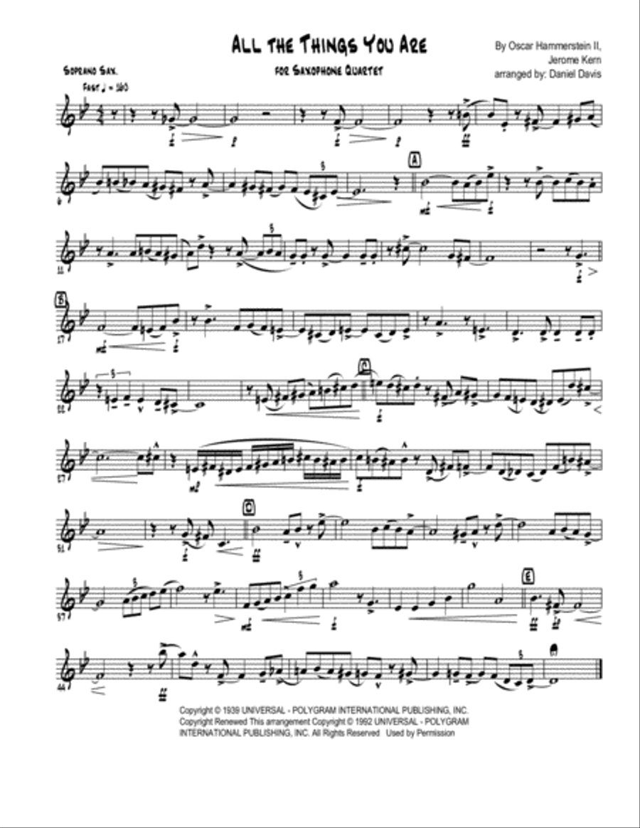 Can't Help Lovin' Dat Man Woodwind Quartet scores gallery preview page 3