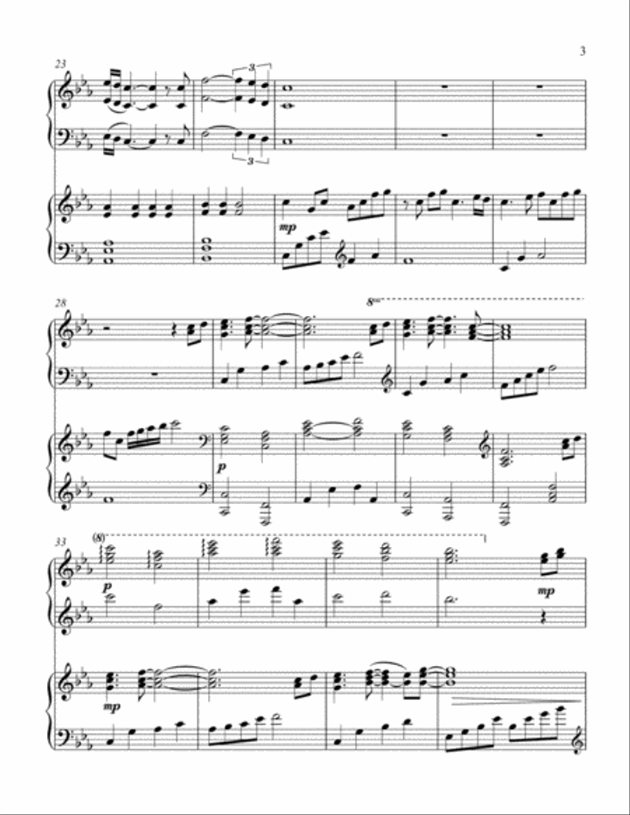 Breath Of Heaven (Mary's Song) 2 Pianos, 4-Hands scores gallery preview page 4